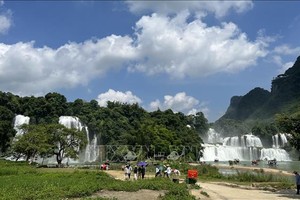 板约-德天瀑布一景。（图：越通社）