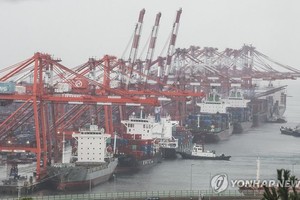 图为9月1日的釜山港神仙台码头一景。（图：韩联社）