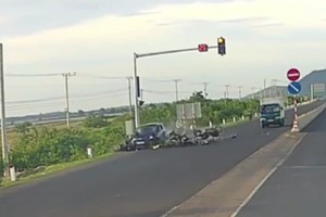 事故现场。（图：视频截图）