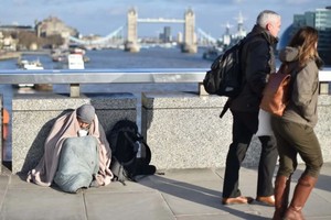 英国无家可归者问题严重。（图：互联网）