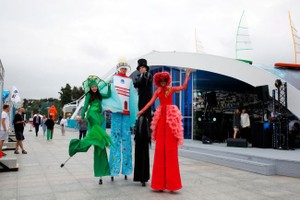 图为论坛配套举办的互动活动。（图：中新社）