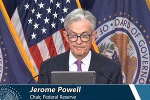 美联储主席鲍威尔。（图：视频截图）
