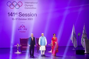 莫迪说，印度对于举办奥运会“非常兴奋”，将会不遗余力地去争取举办2036年奥运会。（图：互联网）