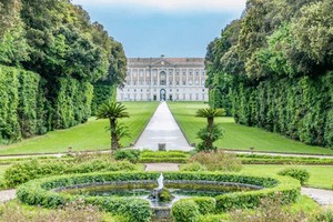 世界遗产意大利卡塞塔王宫和花园。