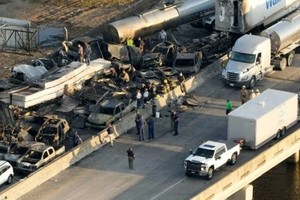 事故现场。（图：AP）