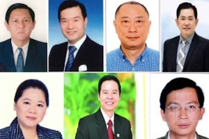 被通缉的7名嫌犯。（图：警方提供）