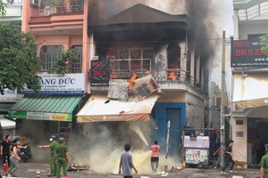 火警现场。（图：XD）