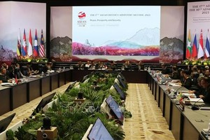 第17届东盟国防部长会议场景。（图：越通社）