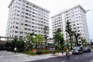 河内市嘉林县邓舍都市区的社会住房项目。