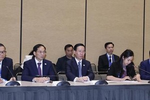 国家主席武文赏会见美国 – APEC企业联盟领导和众多美国大型企业代表。（图：越通社）