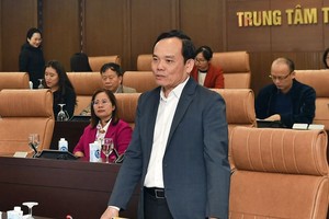 政府副总理陈留光在会上发表讲话。（图：VGP）