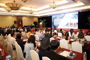 2023年印度-越南胡志明市企业论坛现场一隅。（图：芝梅）