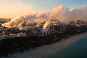 澳大利亚西部一家发电厂的排放。（图：联合国）