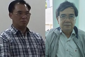 被捕的两名嫌犯丁长征（左）和黄世能。（图：警方提供）