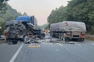 一起交通事故现场。（图：杜忠）