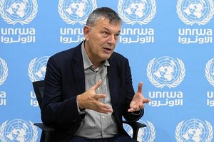 联合国近东巴勒斯坦难民和工程处专员菲利普·拉扎里尼(Philippe Lazzarini)。（图：AP）