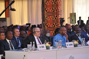 这是1月27日拍摄的在加纳东部省举行的非洲繁荣对话会现场。（图：新华社）