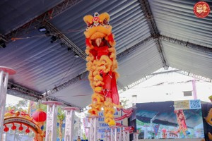 仁义堂将参加斯次第十一郡的龙狮联欢节表演。