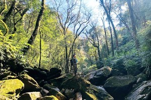 征服老街南江河道峰的路程。