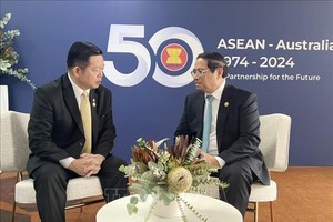 政府总理范明政会见东盟秘书长高金富恩。（图：越通社）