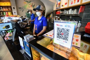 二维码引领无现金支付的趋势。（图：NAPAS）