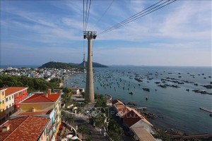 富国岛的香屿渔村。杨江 : 拍摄