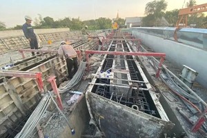 地铁1号线假期照常施工