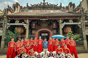 豪勇堂参加世界狮龙锦标赛