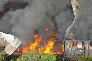 火警现场。（图：南英）