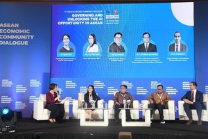 第11届东盟经济共同体对话会场景。（图：VOV）