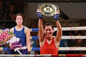 越南拳击运动员何氏玲。