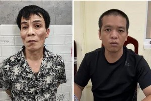 被捕的两名贩毒嫌犯范英俊（左）和邓明团。（图：警方提供）