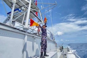 印尼KRI Kakap-811号船舰艇参加巡逻。（图：Indonesia Defense）