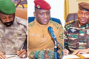 图为“萨赫勒国家联盟”成员国军队领导人。（图：互联网）