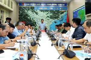 农业与农村发展部副部长阮黄协（中）在会议上发表指导意见。（图：EVN）