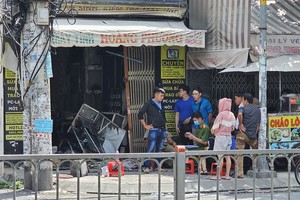 公安封锁现场以勘查。（图：志石）