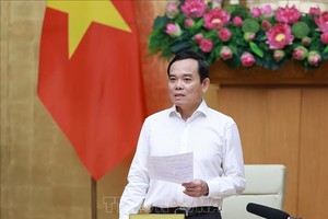 政府副总理陈留光主持会议并发表讲话。（图：越通社）