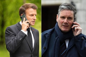 法国总统马克龙当地时间9日与英国首相斯塔默通电话，商讨国际局势。（示意图：互联网）