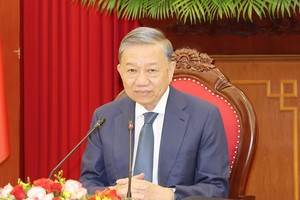 越南共产党中央总书记、国家主席苏林。（图：越通社）