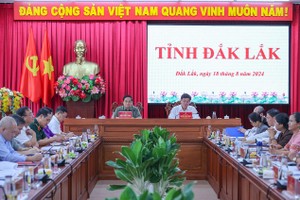 范明政总理与达乐省领导举行会议。（图：VGP）