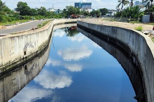 “婆声”河涌一隅。（图：越通社）