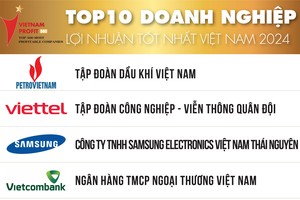 2024年越南最高盈利企业排行榜前10名。（图：Vietnam Report）