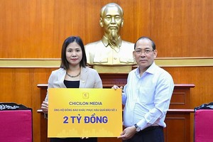 千禧龙传媒慷慨解囊，捐助 20 亿越盾支援台风“摩羯”灾区重建