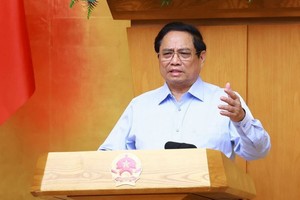 范明政总理在会议上发表讲话。（图：越通社）