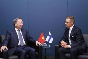 苏林总书记、国家主席会见芬兰总统亚历山大·斯图布。（图：越通社）