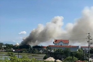 火警现场。（图：越通社）