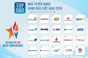 图为前20招聘商排行榜。（图：Viet Research）