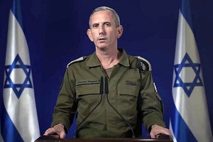 以军方发言人丹尼尔‧哈加里。（图：新华社）