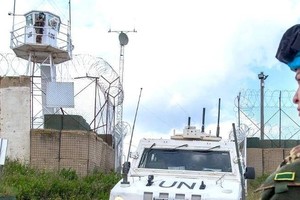 联合国驻黎巴嫩临时部队军营一隅。（图：互联网）