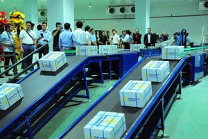 幸源物流业股份公司的一条生产线。（图：永祥）